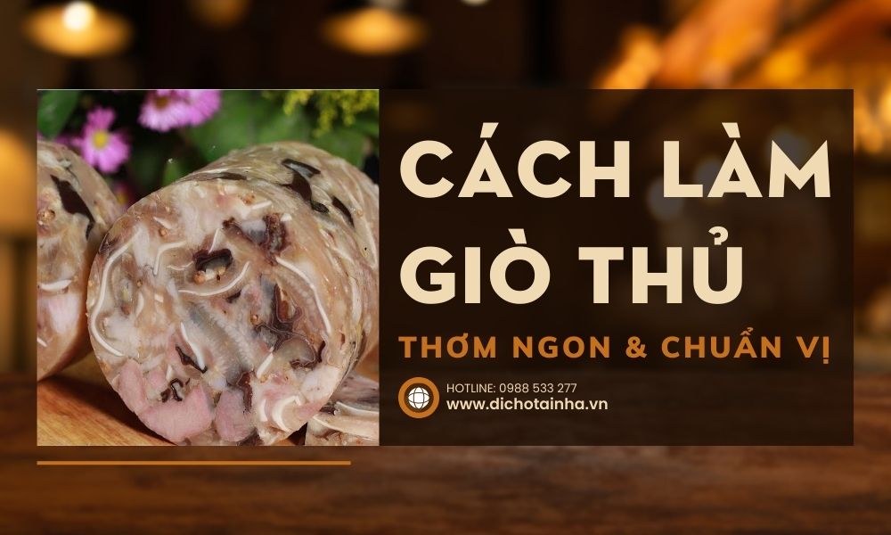 Cách làm giò thủ, hướng dẫn làm giò thủ