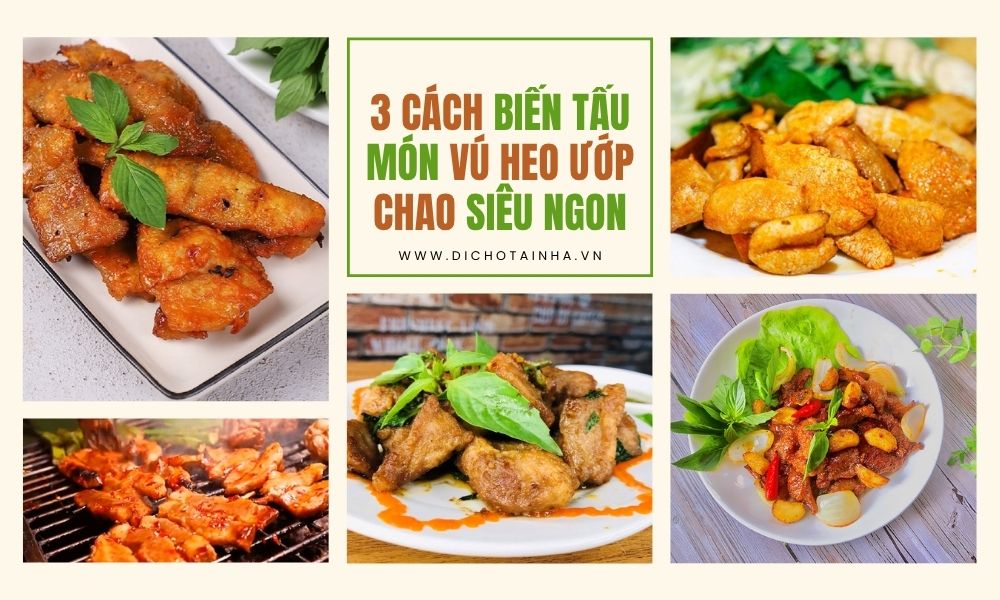 vú heo ướp chao, cách làm vú heo ướp chao, món ngon từ vú heo, vú heo nướng chao, vú heo chiên, vú heo xào sả ớt,